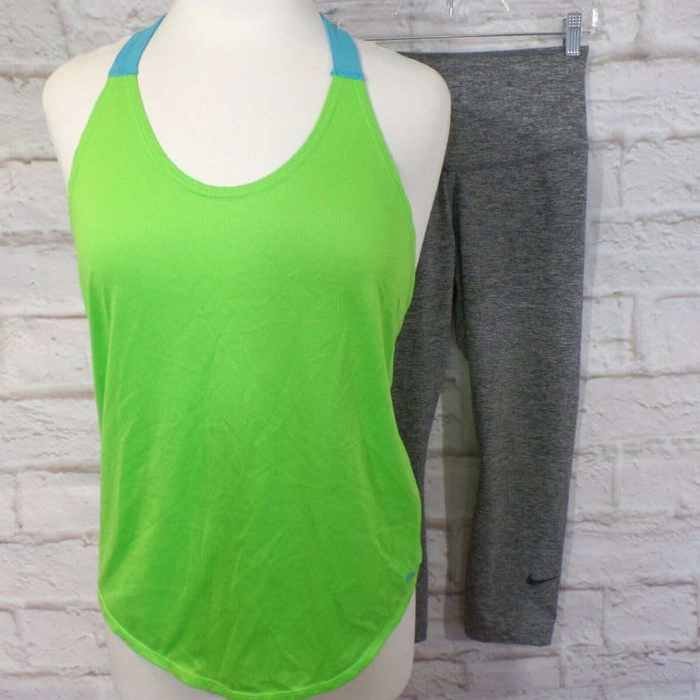 Lot of 2 Nike Dri-Fit Tank Top & Cropped Leggings Pants size M